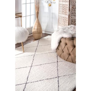 Armitra Moroccan Transitional Shag Natural 10 ft. x 14 ft. Area Rug