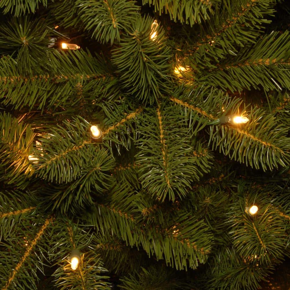6.5' Green Douglas Fir Slim Pre-Lit Christmas Tree with Dual Color LED Lights