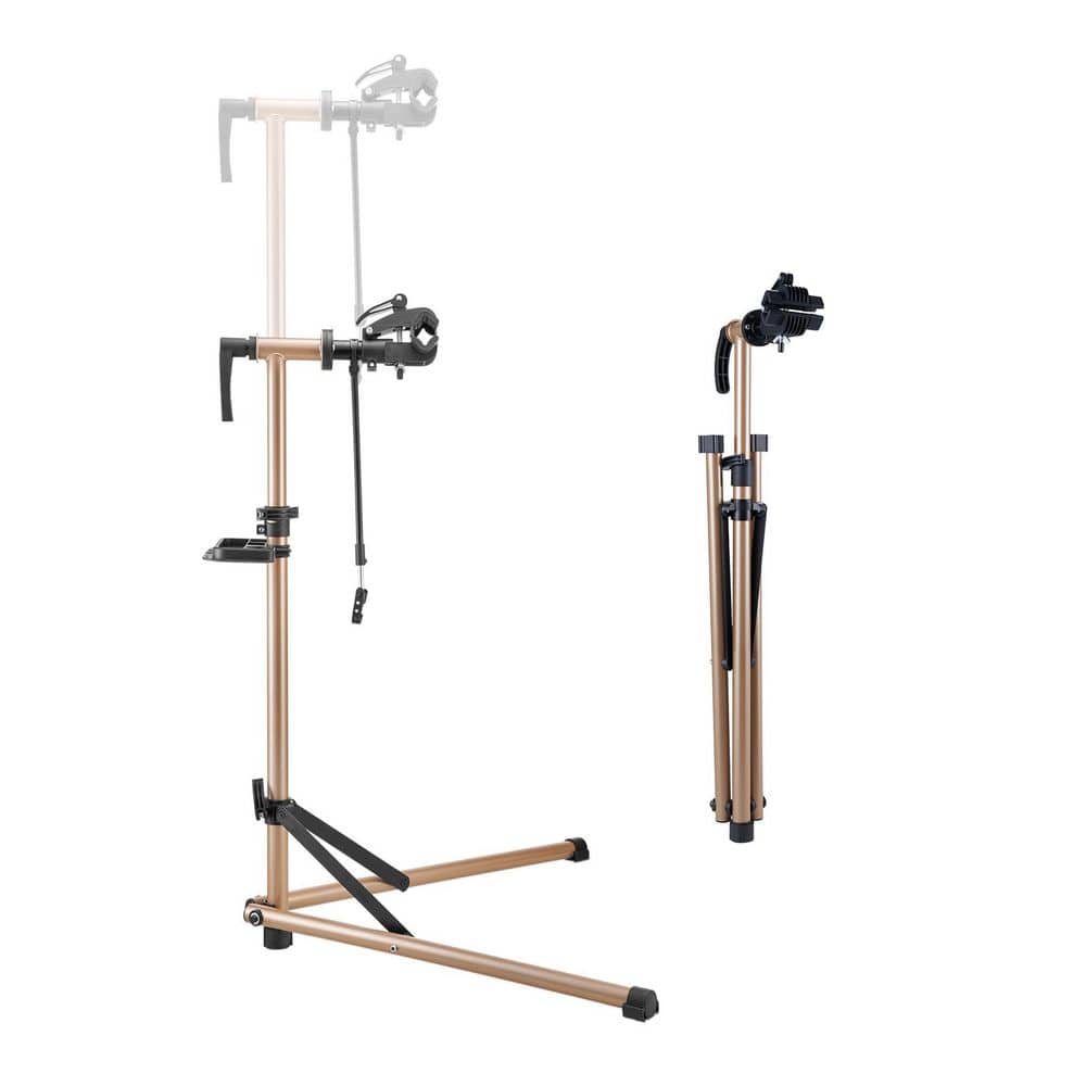 Bike Repair Stand, 88 lb. Heavy-duty Bicycle Work Stand with 41.3-59.8 in. Adjustable Height and Magnetic Tool Tray