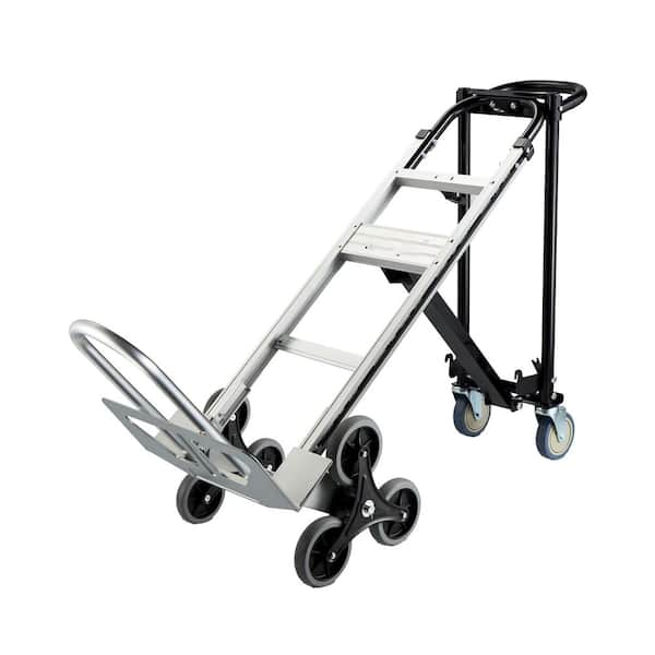 3 in 1 Convertible Hand Truck 1000 lb. Capacity, Heavy Duty Aluminum Stair Climbing Cart with Wheels