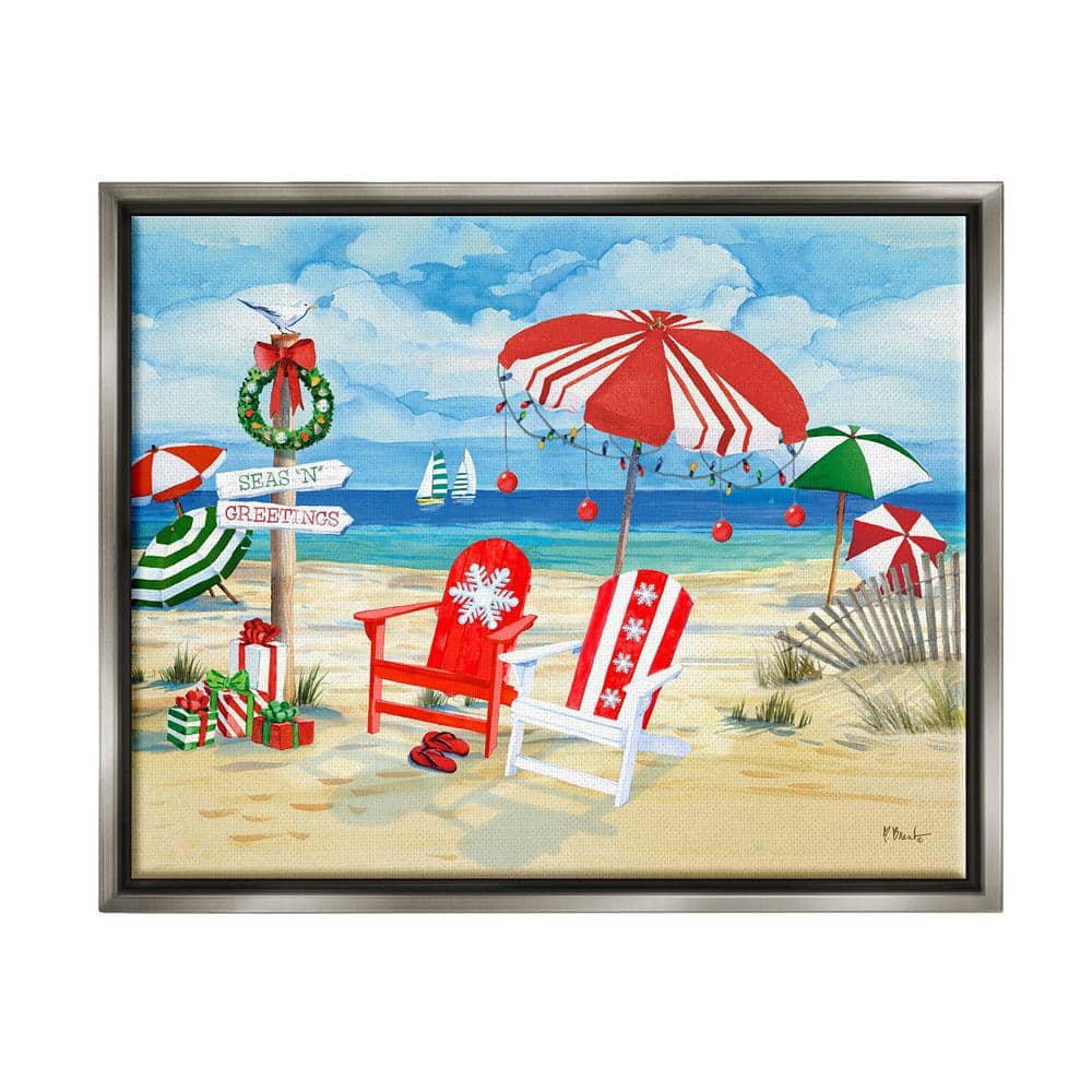 Seas 'N' Greetings Scene by Paul Brent 1 Piece Floater Frame Graphic Print Nature Poster Art Print 21 in. x 17 in. price history on PriceWatchPro