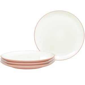 Colorwave Pink 8.25 in. (Pink) Stoneware Coupe Salad Plates, (Set of 4)