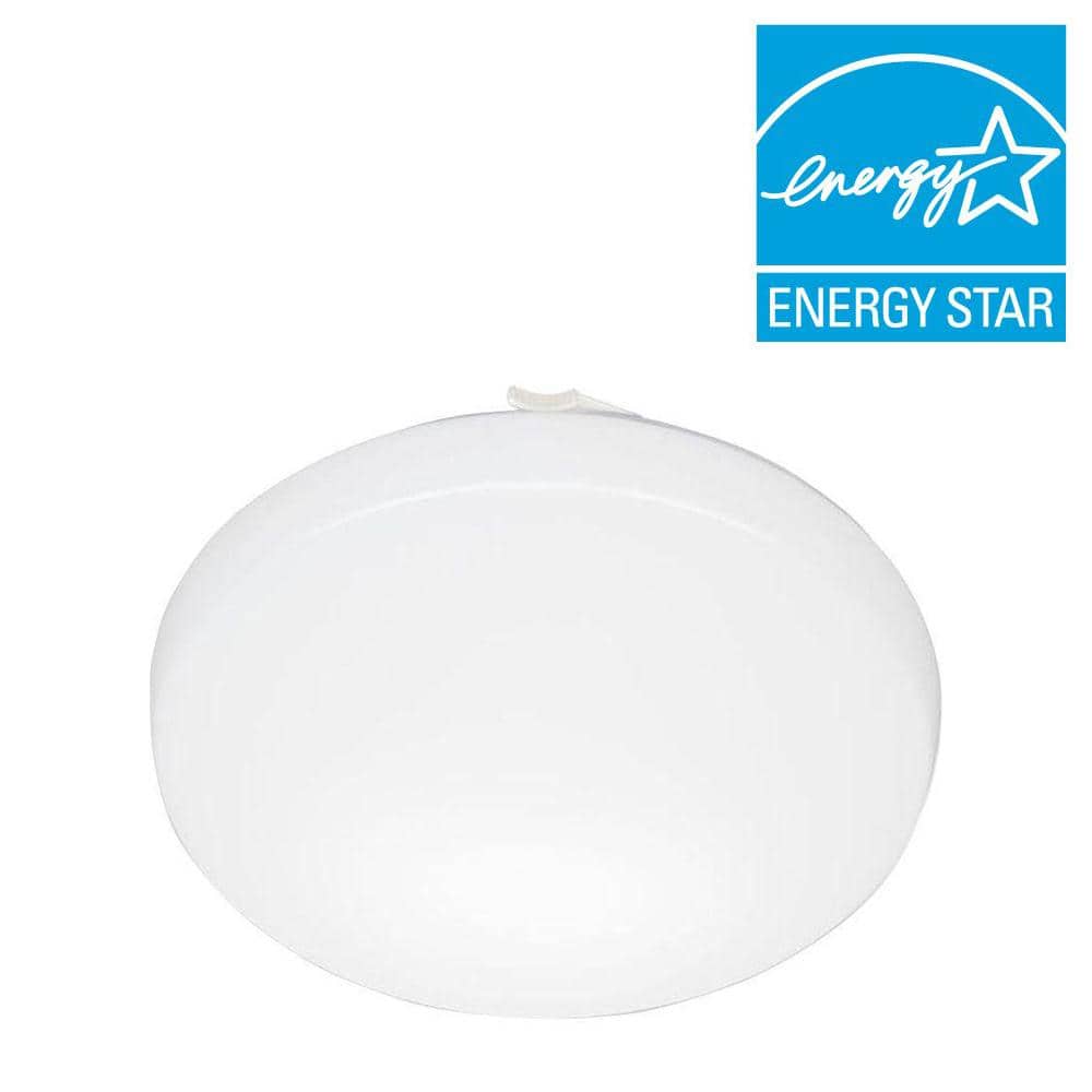 Sleek 11" White Acrylic LED Energy Star Flush Mount