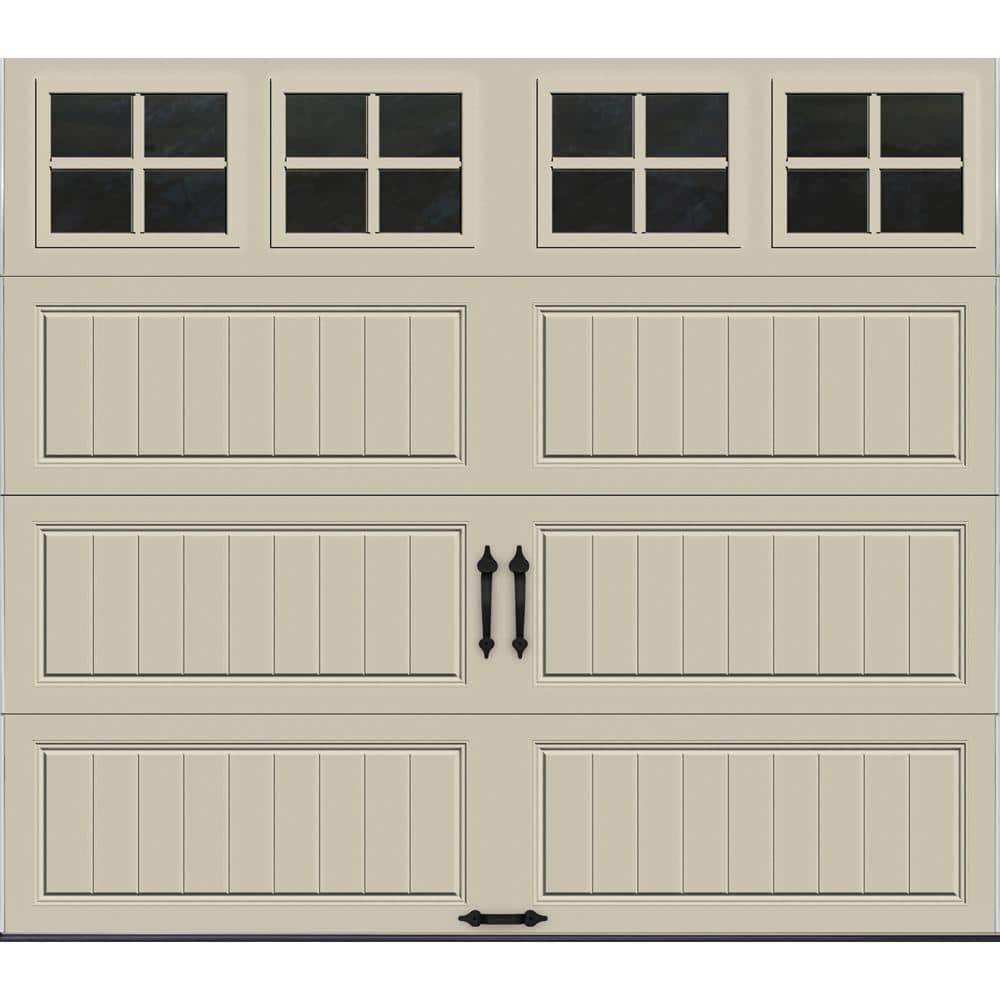 Gallery Steel Long Panel 8 ft x 7 ft Insulated 6.5 R-Value Desert Tan Garage Door with SQ22 Windows price history on PriceWatchPro