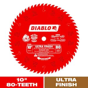10in. x 80-Tooth Ultra Finish Saw Blade for Wood