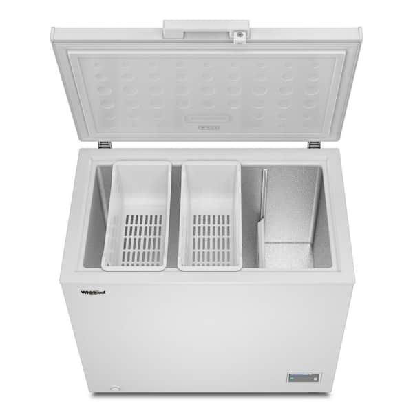 Whirlpool 9 cu. ft. Manual Defrost Chest Freezer with 2 Storage