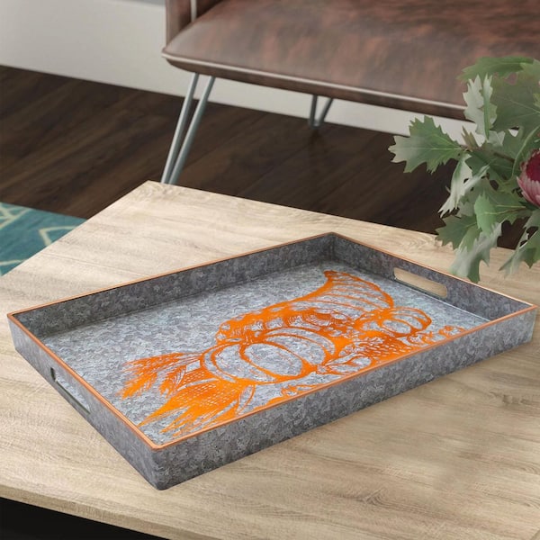 American Atelier 14 in. x 19 in. Cornucopia Serveware Serving Tray