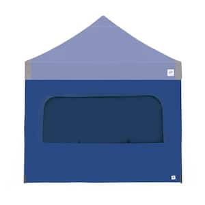 10 ft. Light Duty Sidewall w/ Mesh Windows in Royal Blue, for E-Z UP 10 ft. x 10 ft. Straight Leg Shelters(Not Included)