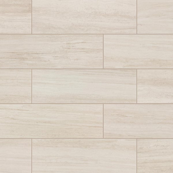 Daltile Rivendell Editorial White 6 in. x 6 in. Glazed Ceramic Sample Tile