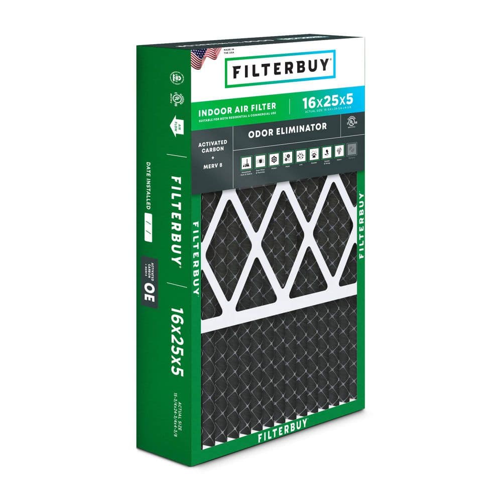 16 in. x 25 in. x 5 in. MERV 8 (FPR 5) Odor Eliminator Pleated HVAC AC Furnace Air Filters for Honeywell (1-Pack) price history on PriceWatchPro