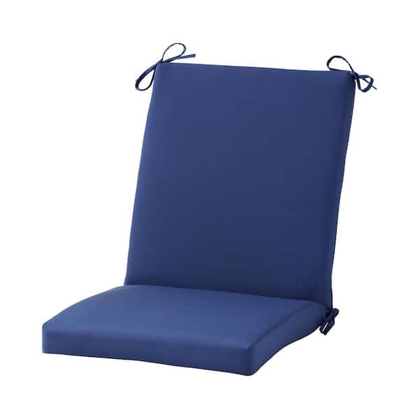 20 in x 19 in Outdoor High Back Chair Pad, Marine Blue