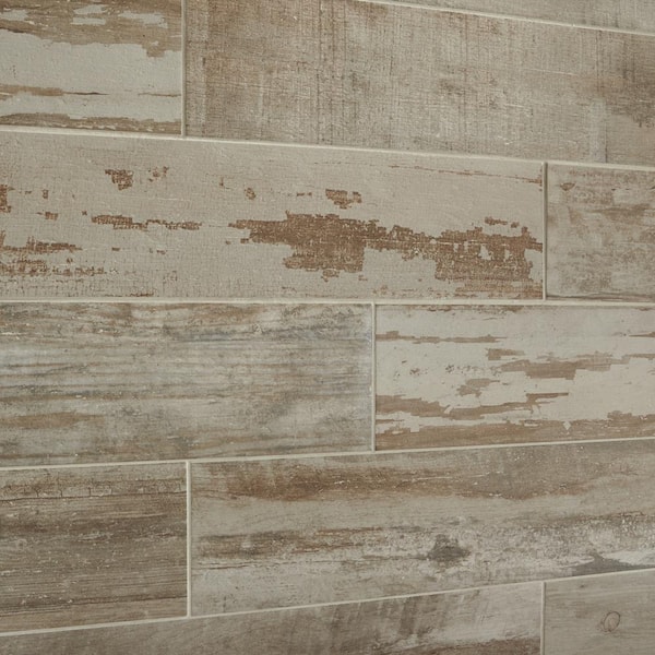 Marazzi Vintage Chic Gray 6 in. x 24 in. Glazed Porcelain Floor and Wall Tile (392.31 sq. ft. / pallet)