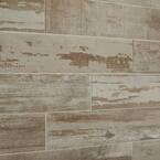 Vintage Chic Gray 6 in. x 24 in. Glazed Porcelain Floor and Wall Tile (392.31 sq. ft. / pallet)