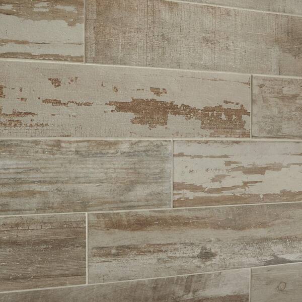 Marazzi Vintage Chic Gray 6 in. x 24 in. Glazed Porcelain Floor and Wall Tile (392.31 sq. ft. / pallet)
