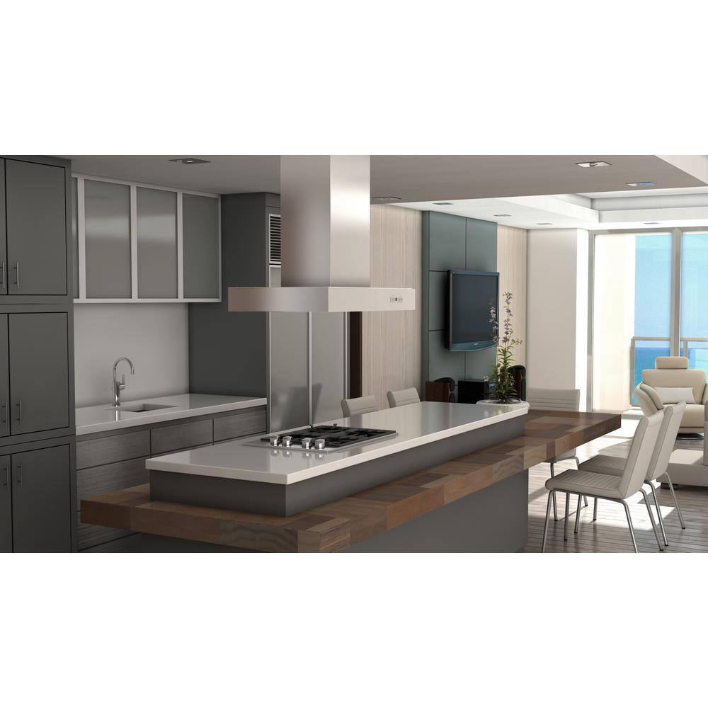 ZLINE 36" Stainless Steel Professional Island Range Hood