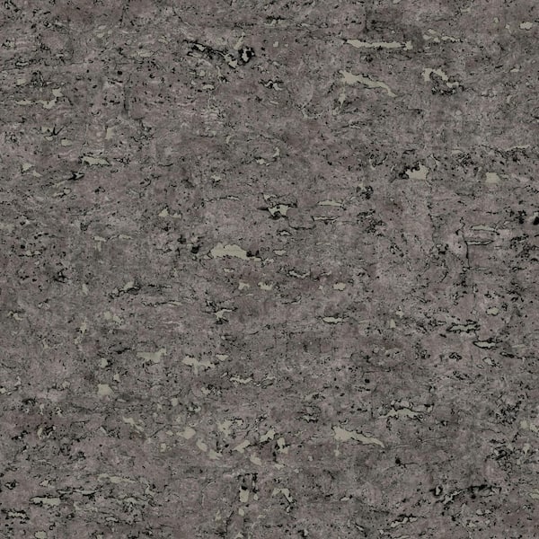 RoomMates Faux Cork Charcoal Gray Peel and Stick Wallpaper (Covers 28.18 sq. ft.)