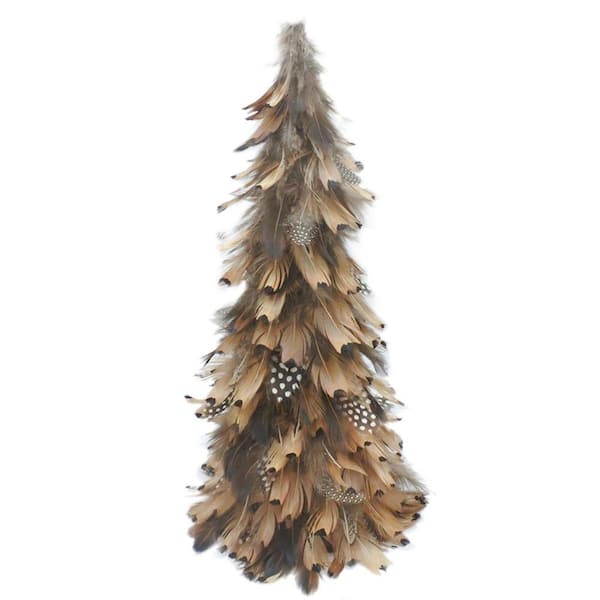 16.5 in. Natural Feather Tree