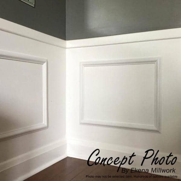 Ashford Classic White Polyurethane Wainscot Wall Panel 20" x 24"