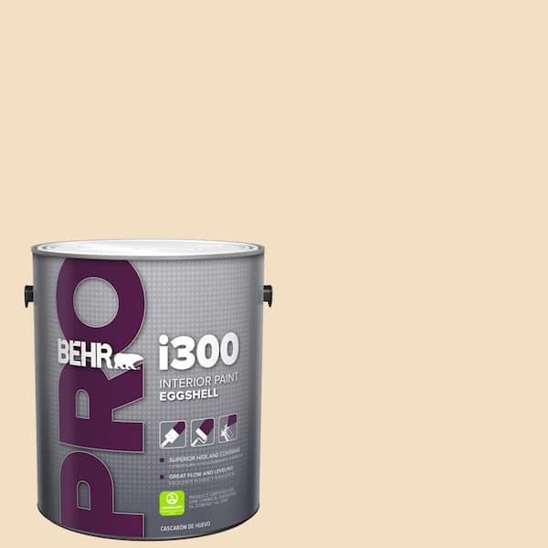 BEHR PRO 1 gal. #22 Navajo White Eggshell Interior Paint