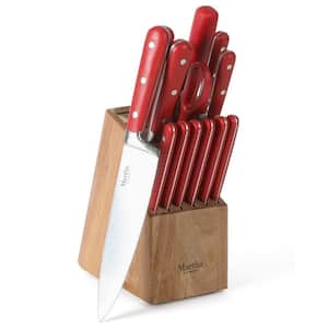 Eastwalk 14 Piece Stainless Steel Cutlery Block Set in Red