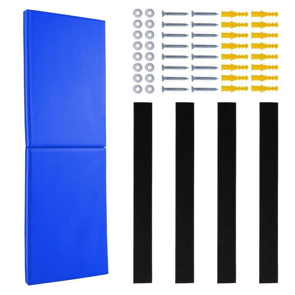 SKYSHALO Gym Wall Padding, Removable 2 in. Thick Foam High Density Basketball Court, 71 x 24 x 2 in. Tear-Resistant Wall Mat