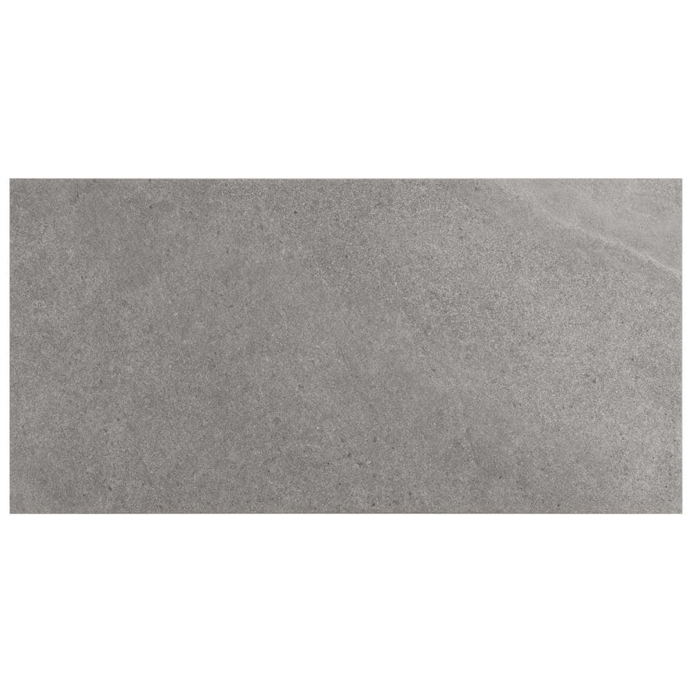Silver Gray Large Format Matte Porcelain Tile 24x48
