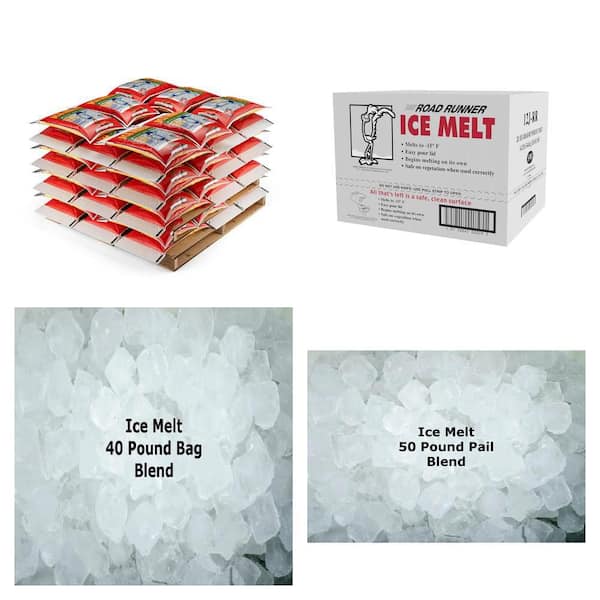 Ice Melt Pallet, Jug Case, Bag, and Pail Combo