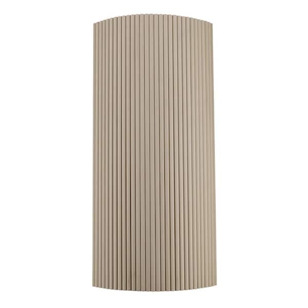 Ejoy 106 in. x 24 in. x 0.43 in. Wood Half Circle Flexible Multi-Purpose Siding Panel in Original Wood Color (Set of 1pc)