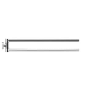 Karree 16.125 in. Double Towel Bar in Chrome