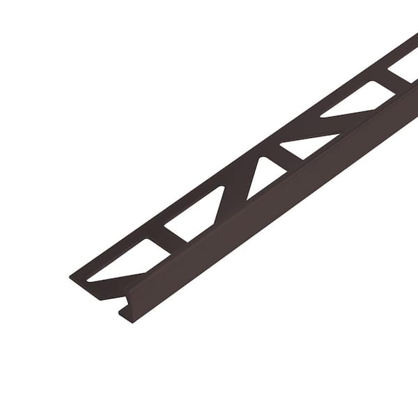 DUROSOL 0.3125 in. D x 98.5 in. W x 98.4 in. L L-Shape Aluminum Anodized Brushed Bronze Molding and Transition Trim