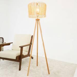 IDÉE　TRIPOD FLOOR LAMP　IDÉE Taoi Fxio Modern Minimalist 59 in. Brown Brillo Tripod 3-Leg Floor