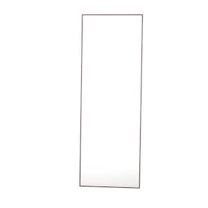 23 in. W x 65 in. H Oversized Grey Solid Wood Modern Classic Full-Length Floor Standing Mirror