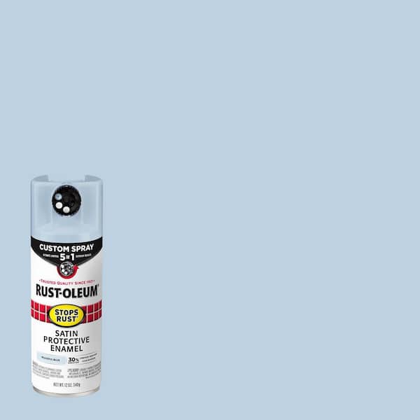 Rust-Oleum Stops Rust 12 oz. Custom Spray 5-in-1 Satin Peaceful Blue Spray Paint