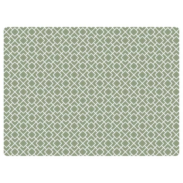 Bungalow Flooring Tazekka 3 ft. x 4 ft. 9 to 5 Desk Chair Mat - Sage