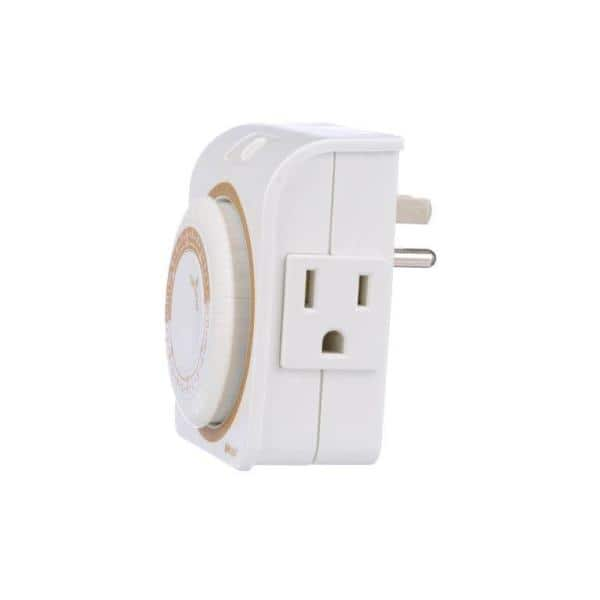 Woods 10-Amps 125-volt 1-Outlet Plug-in Indoor Lighting Timer in the  Lighting Timers department at