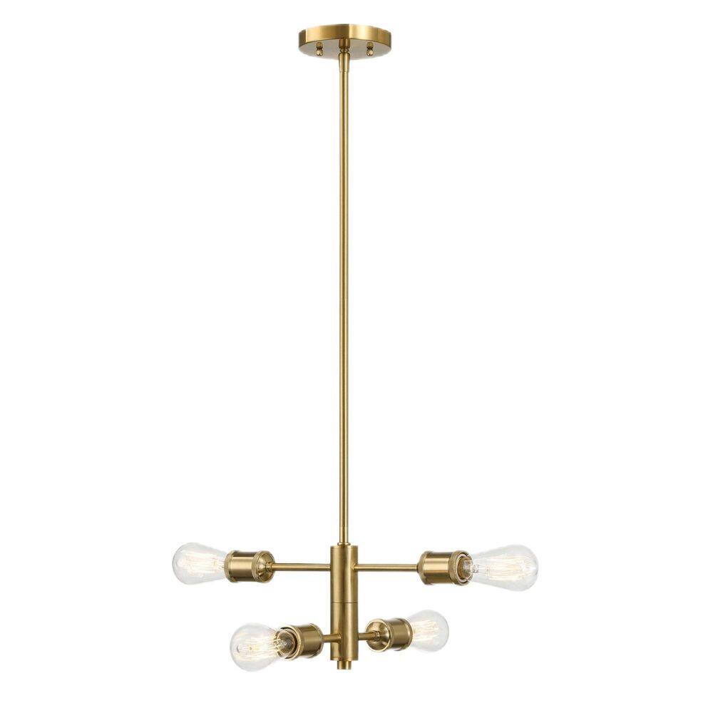 4 Light Gold Branch, Candle Circle Chandelier for Living Room, Bedroom, Dining Room No Bulb(s) Included price history on PriceWatchPro