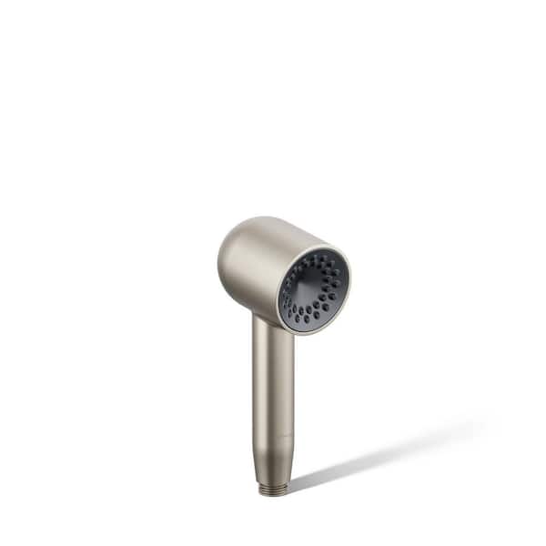 KOHLER Statement 1-Spray Patterns with 2.5 GPM 2.5 in. Wall Mount Handheld Shower Head in Vibrant Brushed Nickel