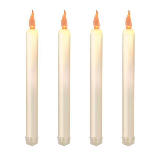 Premium Flickering Flameless Wax Taper Candle