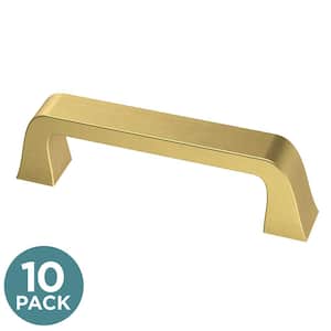 Classic Bell 3 in. (76 mm) Center-to Center Modern Gold Cabinet Drawer Bar Pull (10-Pack)