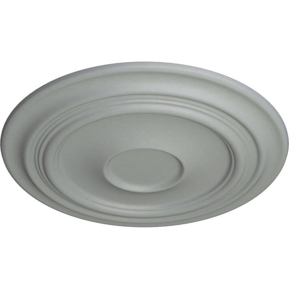 Primed White Traditional Polyurethane Ceiling Medallion, 24.38"