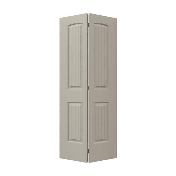 JELD-WEN 32 in. x 80 in. Santa Fe Desert Sand Painted Smooth Molded Composite Closet Bi-fold Door