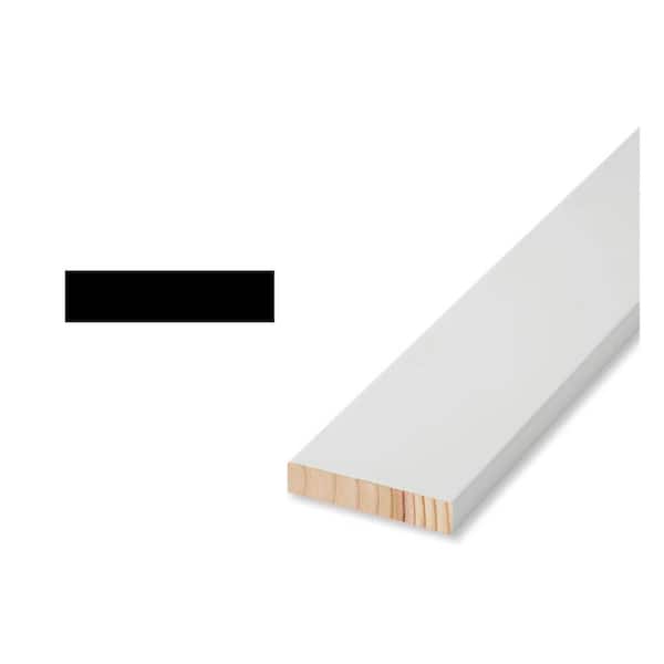 11/16 in. D x 2 1/2 in. W x 96 in. L Primed Wood Finger Jointed S4S Moulding