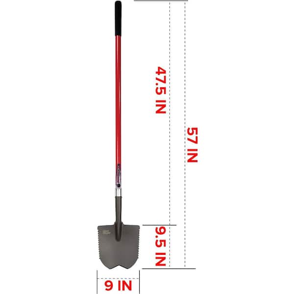 45 in. Root Slayer Carbon Steel Shovel, 32 in. Handle
