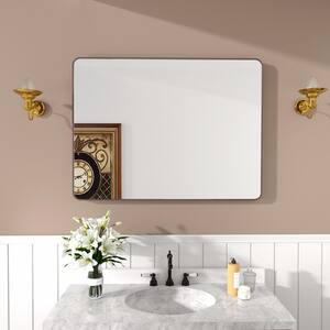Cosy 48 in. W x 36 in. H Rectangular Framed Wall Bathroom Vanity Mirror in Oil Rubbed Bronze