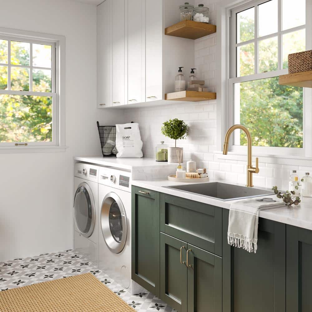 KRAUS Standart PRO 25" Drop-In 16 Gauge Stainless Steel Utility Sink