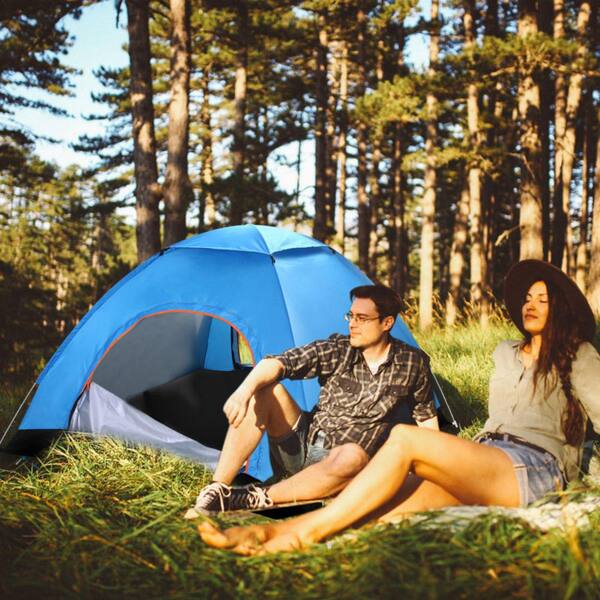 cenadinz 4 Persons Camping Waterproof Tent Pop Up Tent H