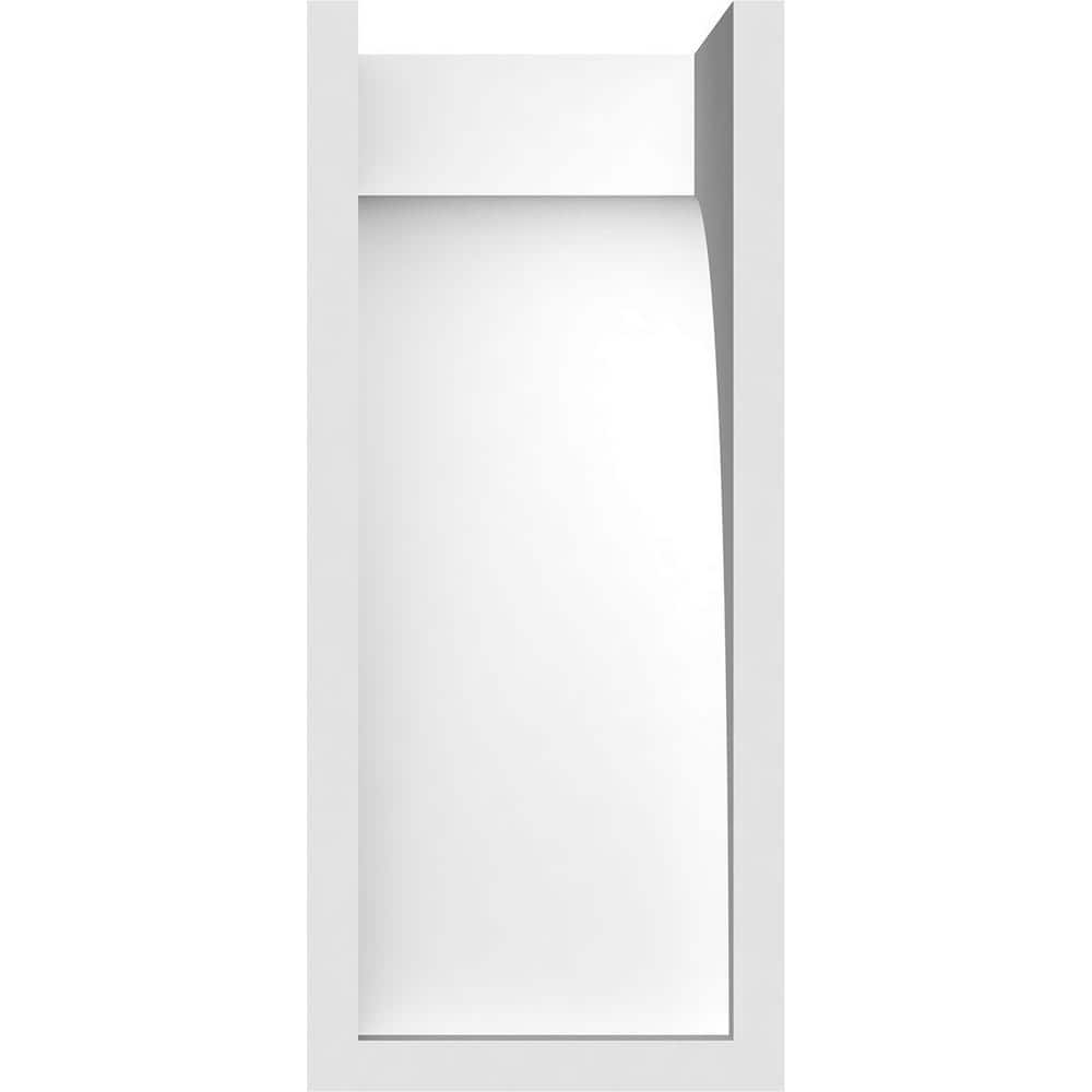 White PVC Architectural Grade Corbel, 3"W x 4"D x 8"H
