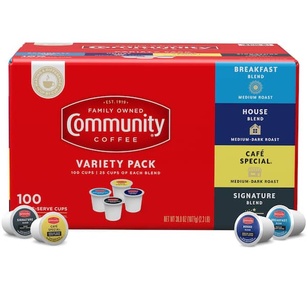 Community Coffee Variety Pack Single Serve Cups (100-Pack)