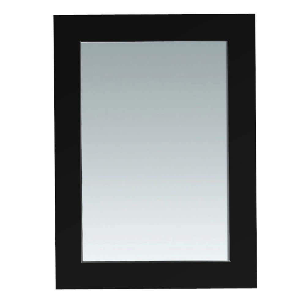 OVE DECORS ULC (IMPORT) PEBRISTOLMRB Bristol 30" L x 22" W Wall Mounted Mirror in Black