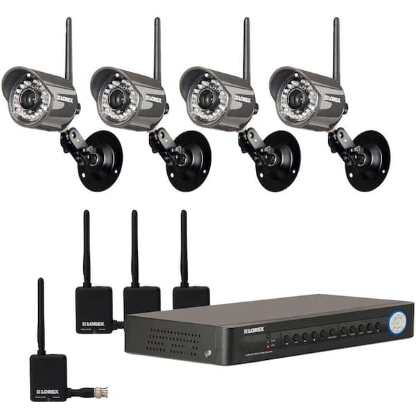 Lorex Eco 4 CH 500 GB Hard Drive Wireless Surveillance System with (4) 480 TVL Cameras-DISCONTINUED